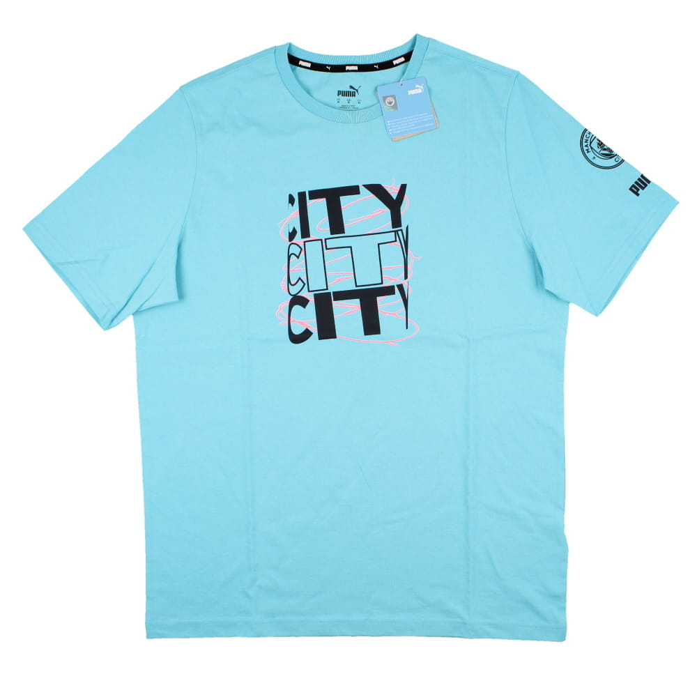 2023-2024 Man City FtblCore Graphic Tee (Hero Blue) (Kovacic 8)