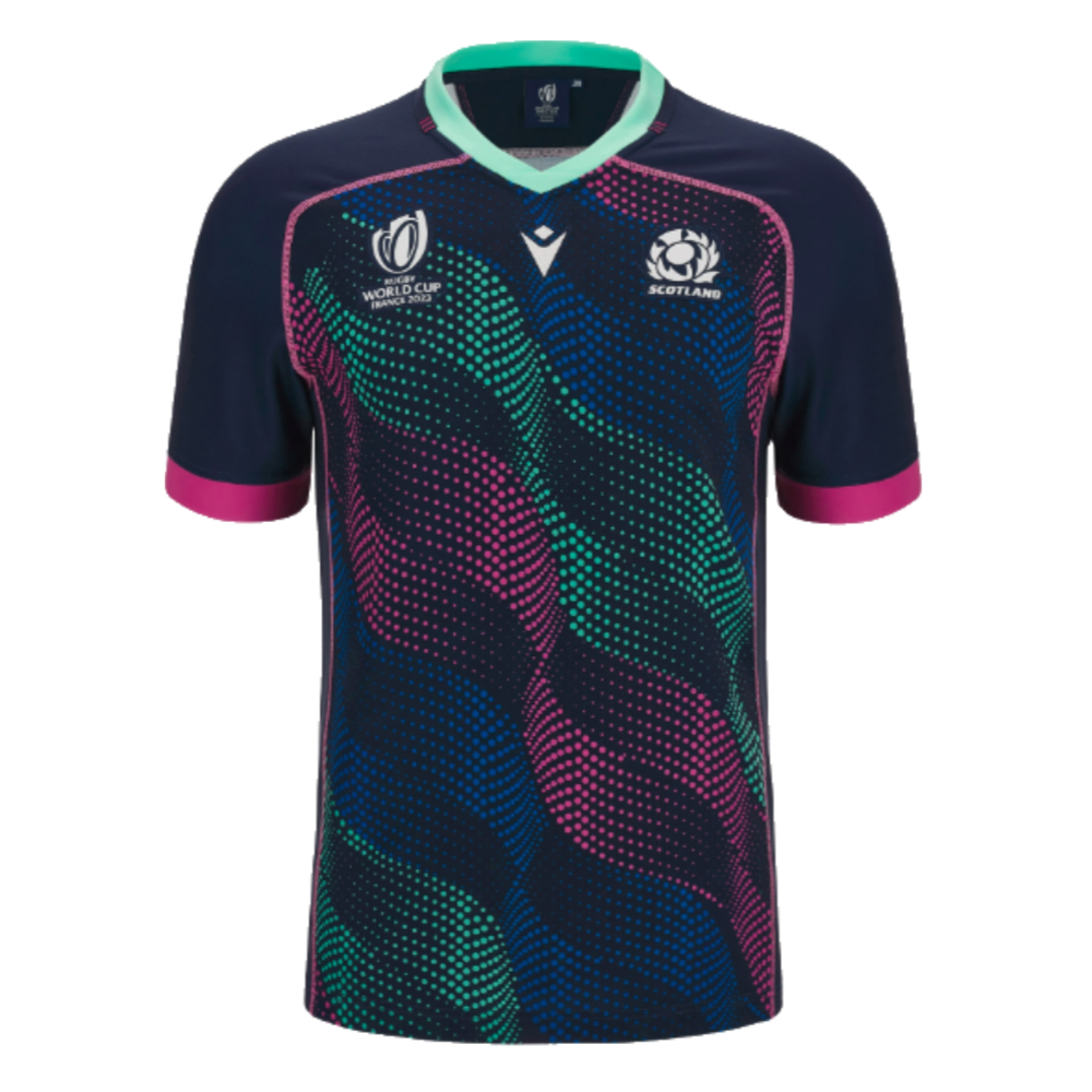 Scotland RWC 2023 Rugby Training Jersey (Navy) - Kids (Your Name)