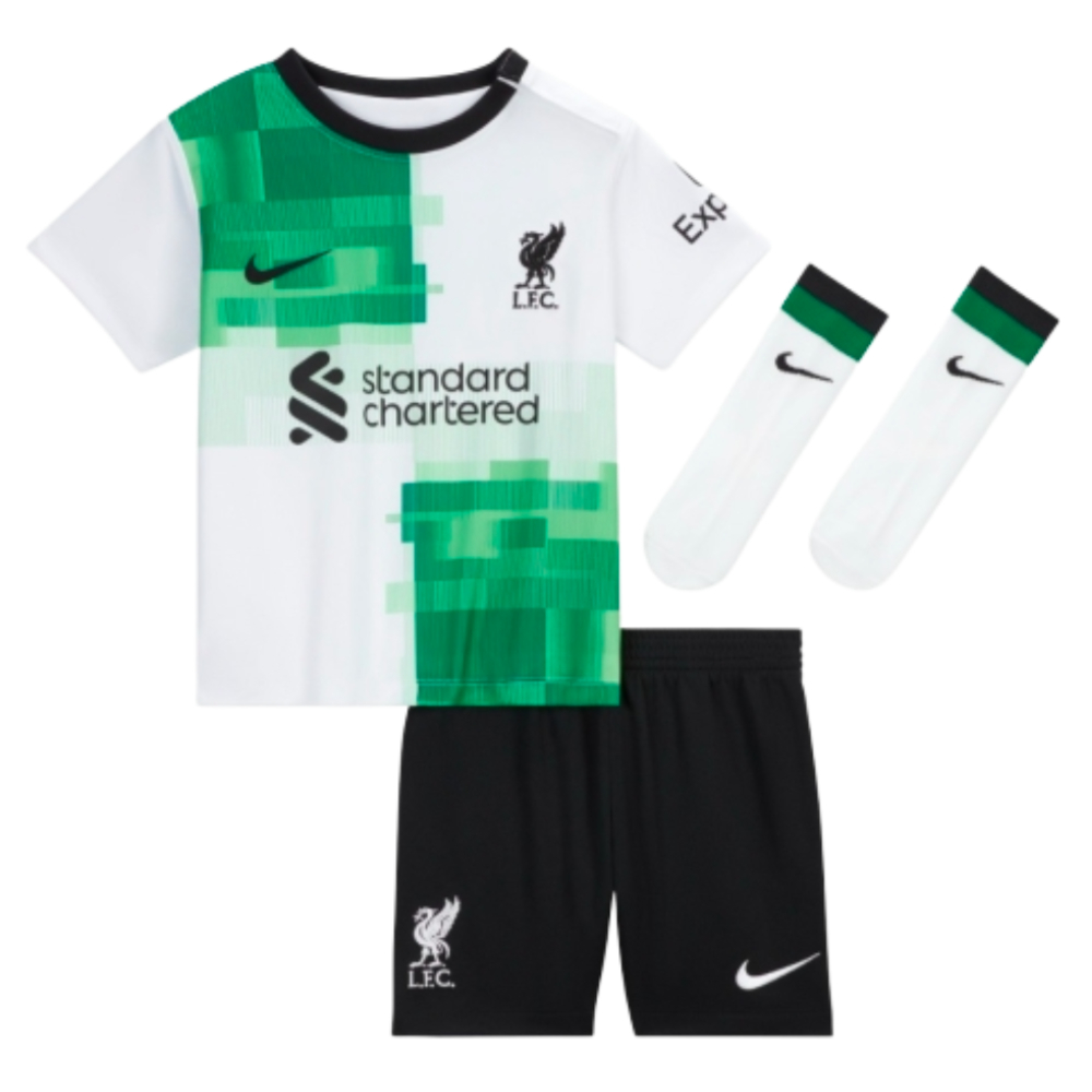 2023-2024 Liverpool Away Little Boys Mini Kit (Darwin 9)