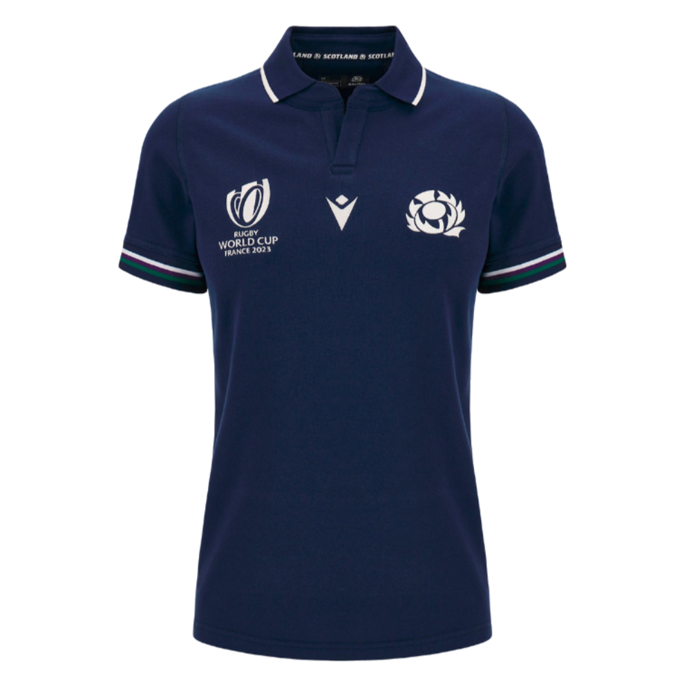 Scotland RWC 2023 Home Cotton Rugby Shirt (Ladies) (Your Name)