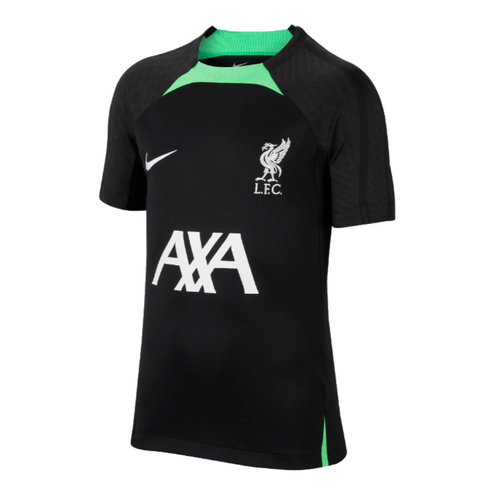 2023-2024 Liverpool Strike Dri-Fit Training Shirt (Black) - Kids (Carvalho 28)