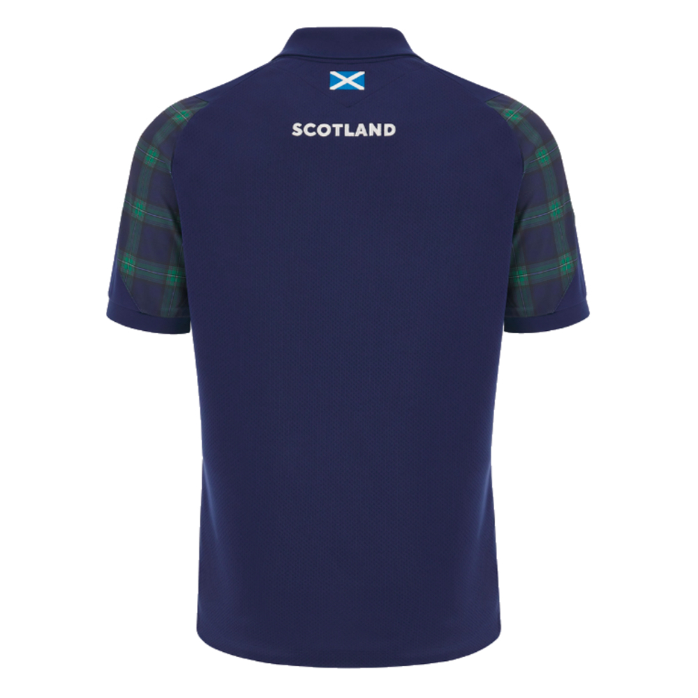 2023-2024 Scotland Rugby Travel Poly Polo Shirt (Navy)