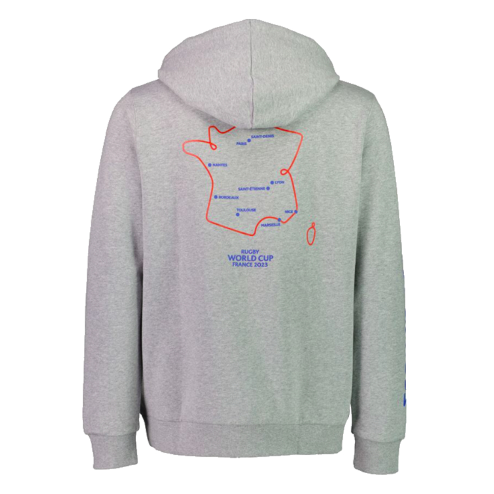 RWC 2023 Mens Pullover Map Hoodie (Grey)