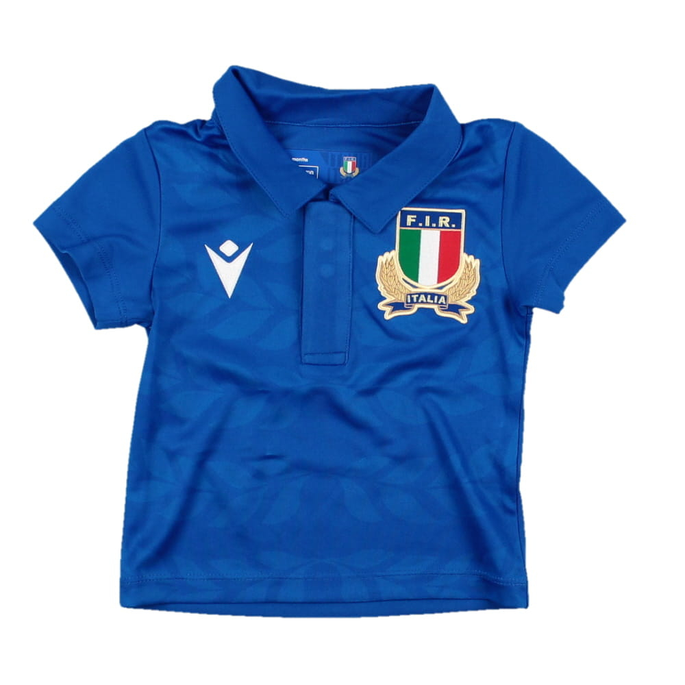 2023-2024 Italy Rugby Home Little Boys Shirt (Your Name)