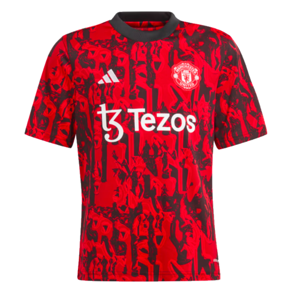 2023-2024 Man Utd Pre-Match Shirt (Red) - Kids (Cantona 7)