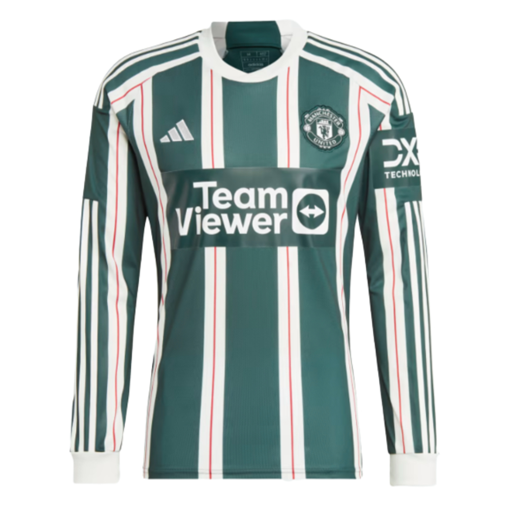 2023-2024 Man Utd Long Sleeve Away Shirt (Wan Bissaka 29)