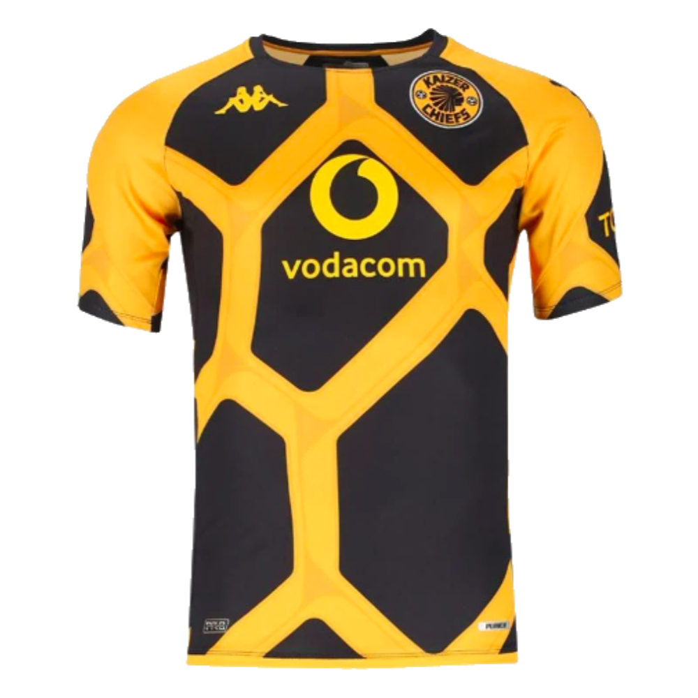 2023-2024 Kaizer Chiefs Abourpre Pro7 Shirt (Black-Yellow) (Your Name)