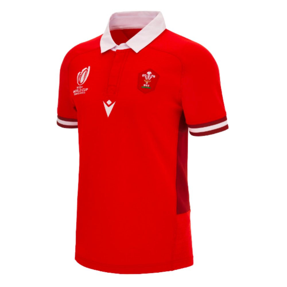 Wales RWC 2023 Home Slim Fit Match Rugby Shirt (Your Name)