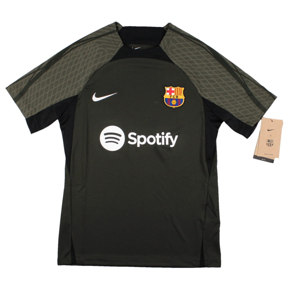 2023-2024 Barcelona Strike Dri-Fit Training Shirt (Sequoia) - Kids (Joao Cancelo 2)