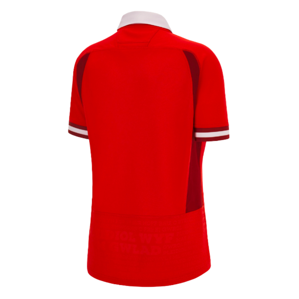 Wales RWC 2023 WRU Home Rugby Shirt (Ladies) (Your Name)