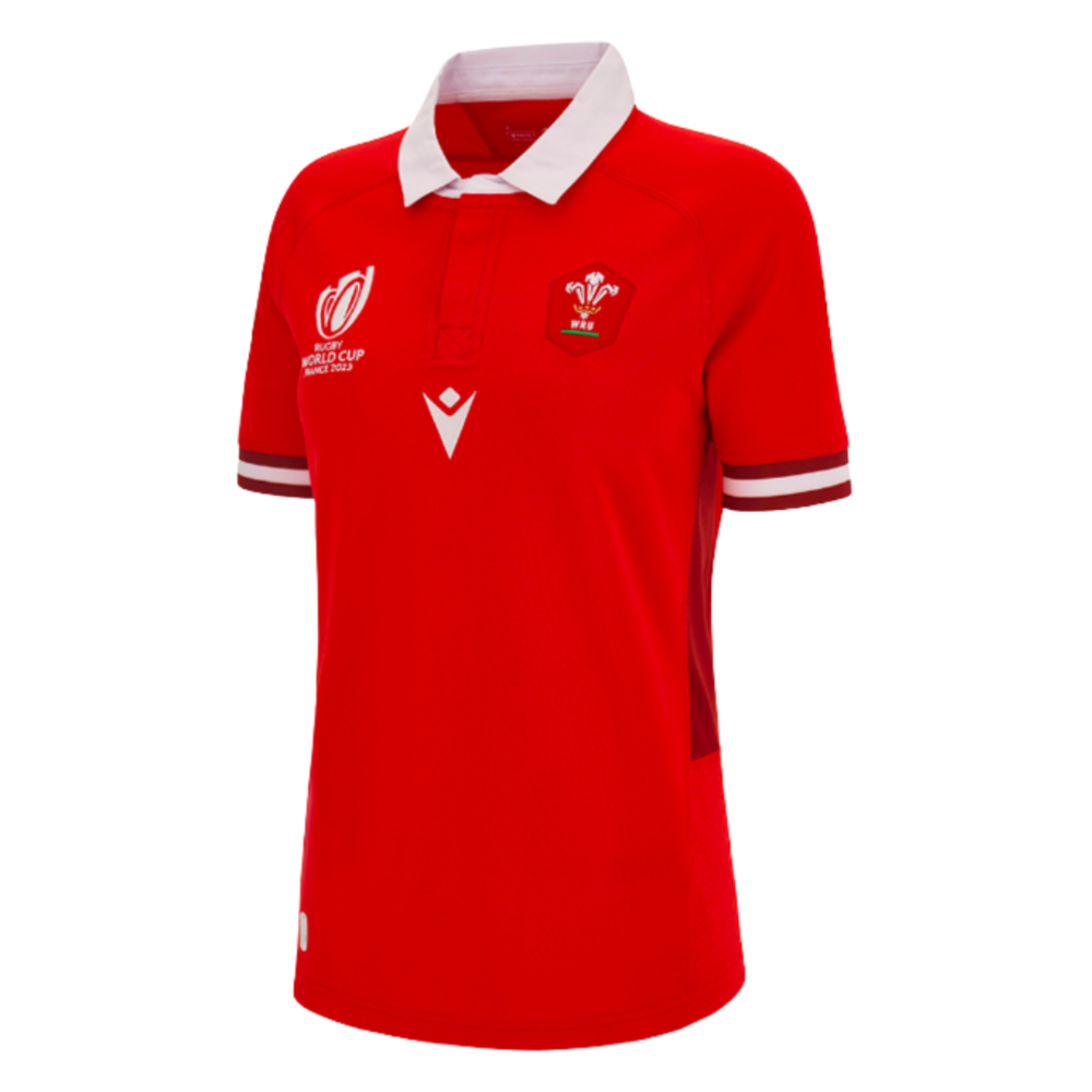 Wales RWC 2023 WRU Home Rugby Shirt (Ladies) (Warburton 7)