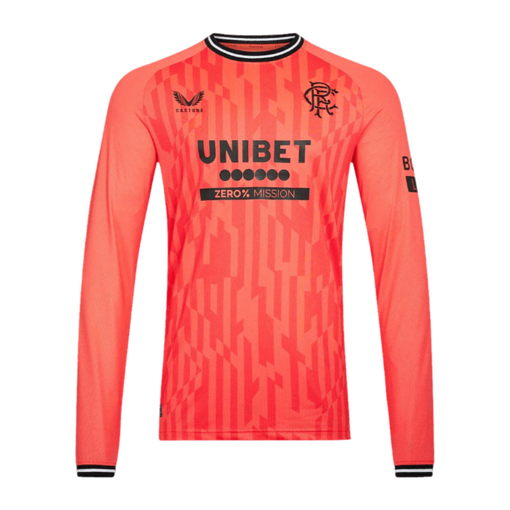 2023-2024 Rangers Away LS Goalkeeper Shirt (Hot Coral) (McLaughlin 33)