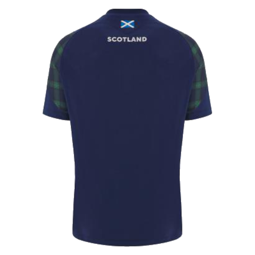 2023-2024 Scotland Rugby Travel Polycotton T-Shirt (Navy)