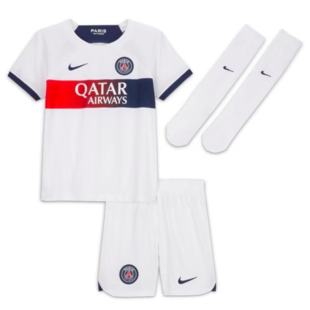 2023-2024 PSG Away Little Boys Mini Kit (N Mendes 25)