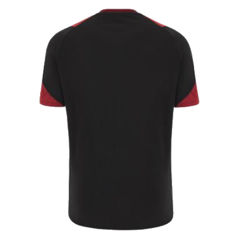 2023-2024 Wales Rugby WRU Training Gym Shirt (Black)