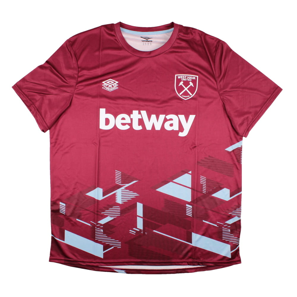 2023-2024 West Ham Warm Up Jersey (Claret) (DI CANIO 10)