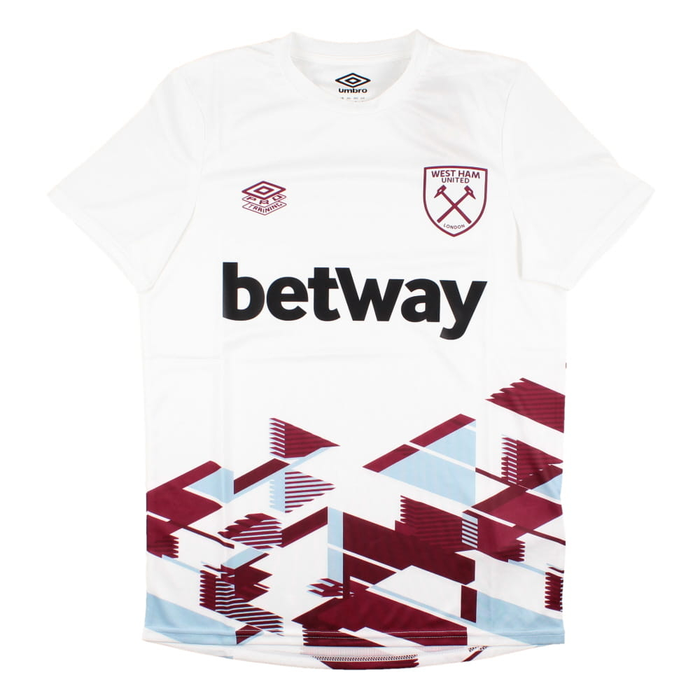 2023-2024 West Ham Warm Up Jersey (White) (ALVAREZ 19)