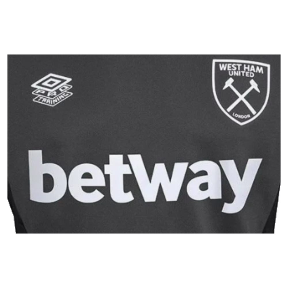 2023-2024 West Ham Training Jersey (Carbon) (MOORE 6)