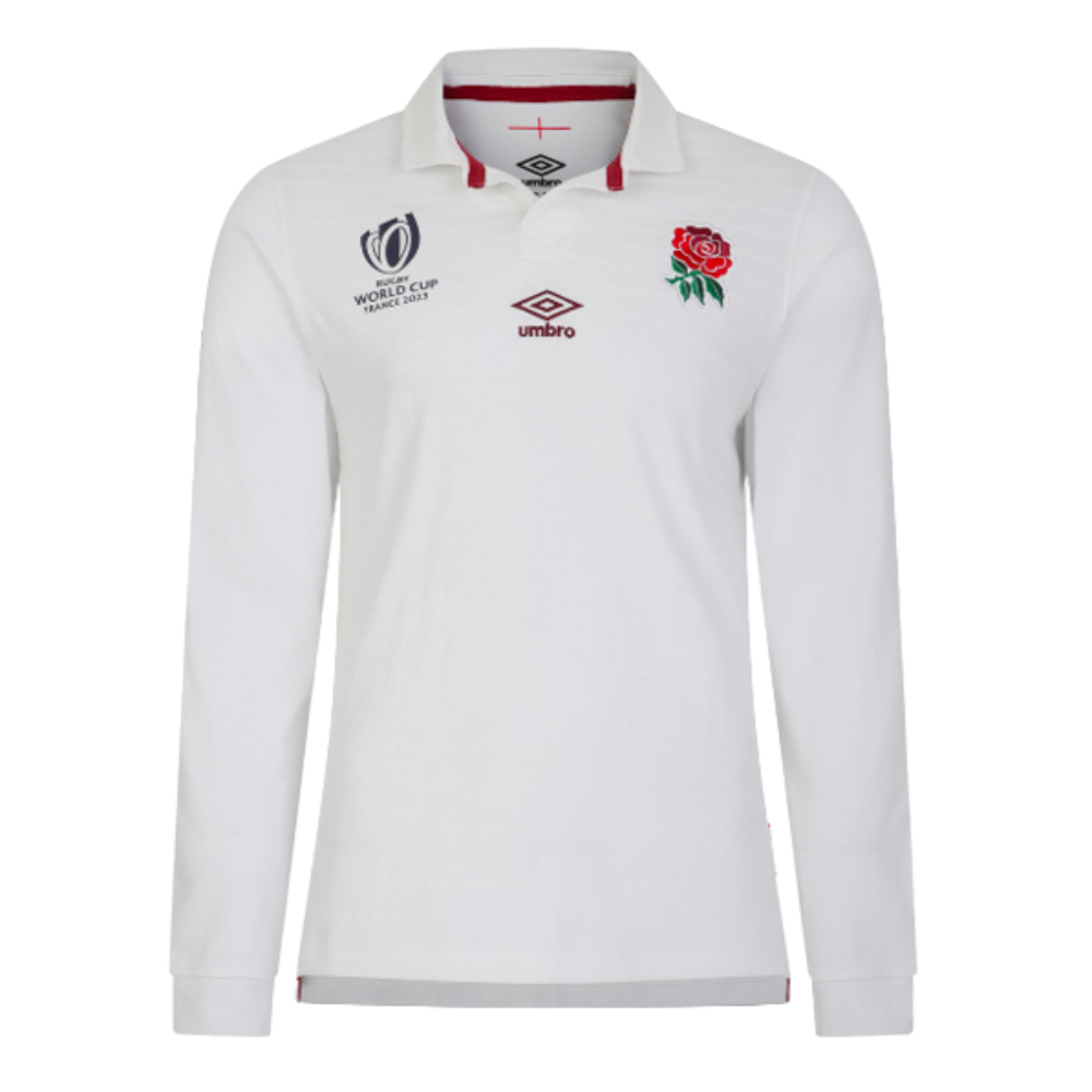 England RWC 2023 Home LS Classic Jersey (Kids) (Leonard 1)