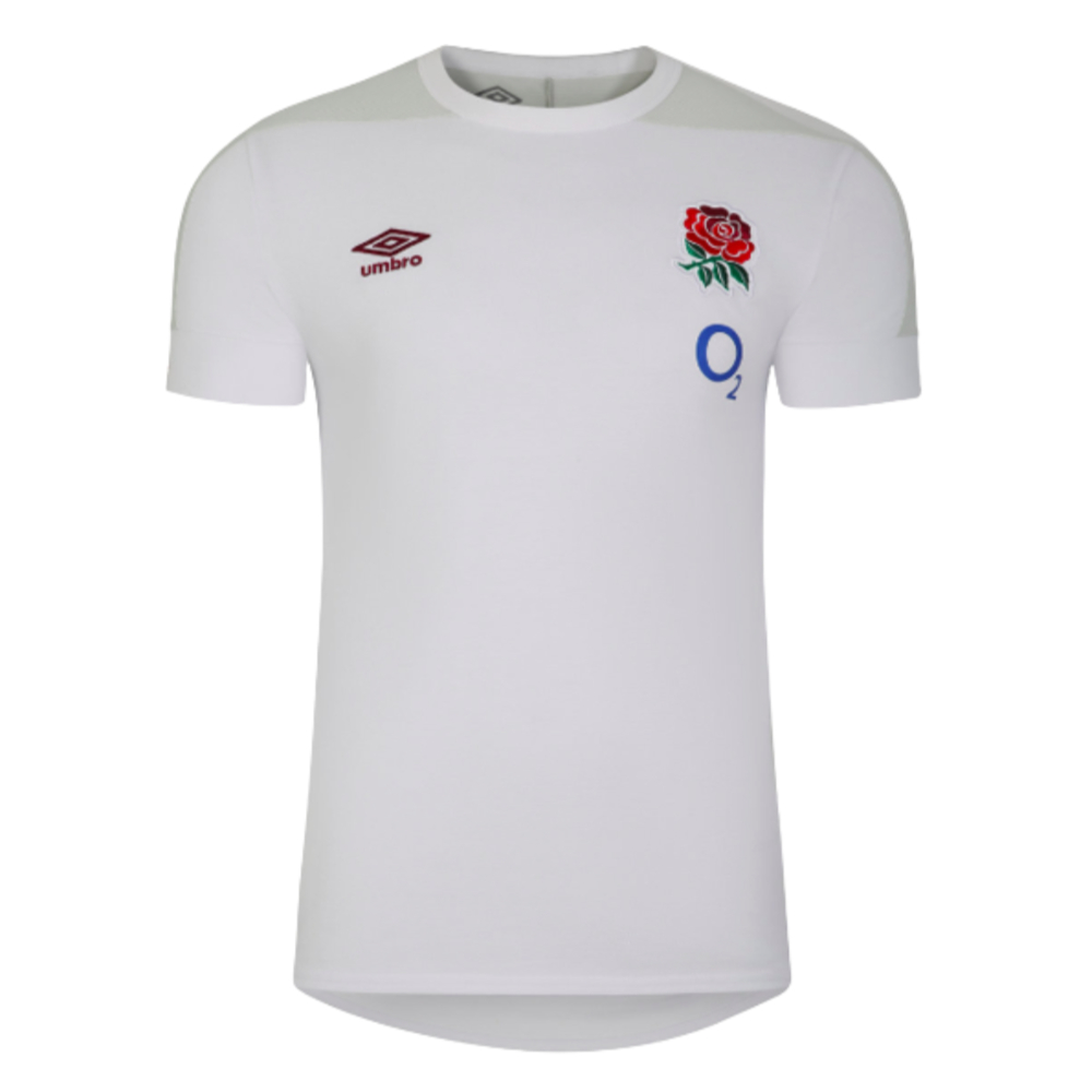 2023-2024 England Rugby Presentation Tee (White) (Vunipola 8)