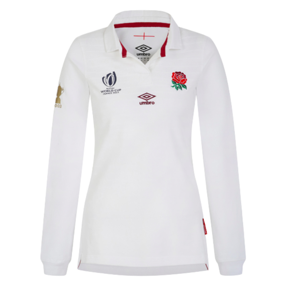 England RWC 2023 Home Classic LS Rugby Shirt (Ladies) (Leonard 1)