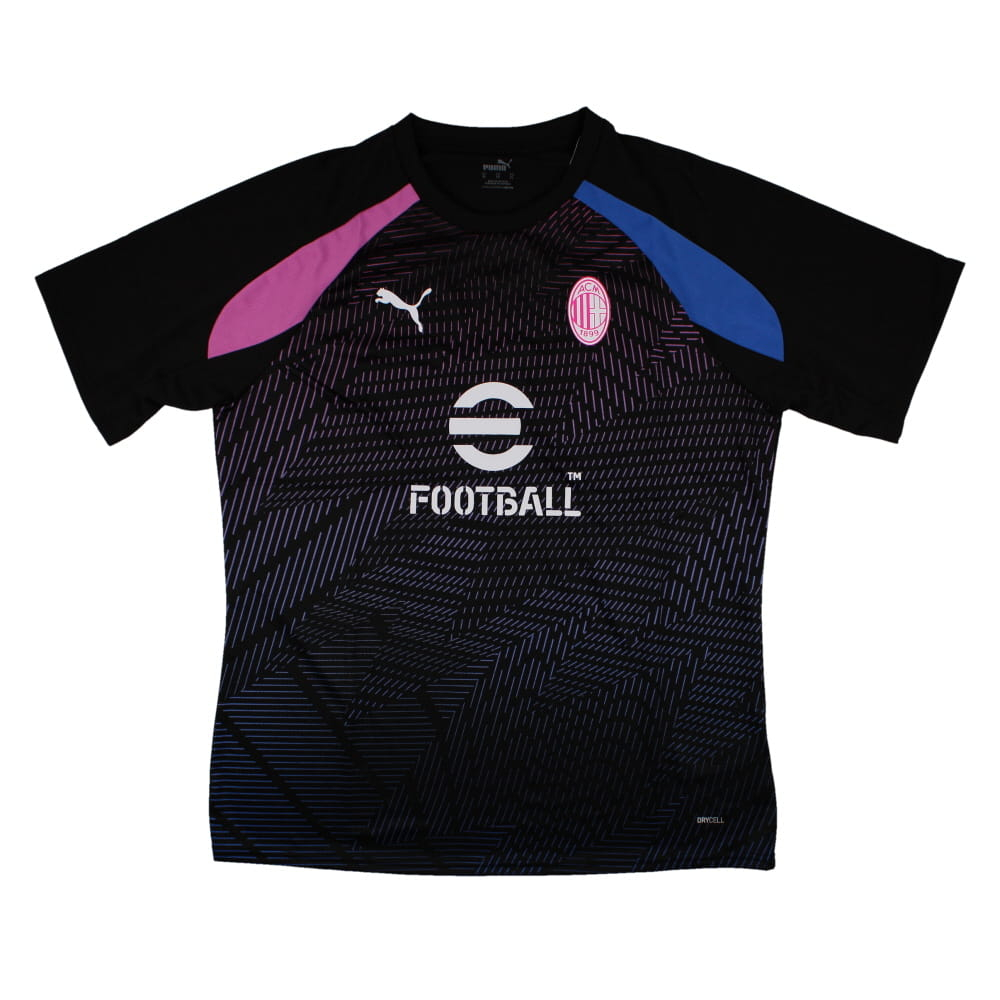 2023-2024 AC Milan Pre-Match Jersey (Black) (Ibrahimovic 11)