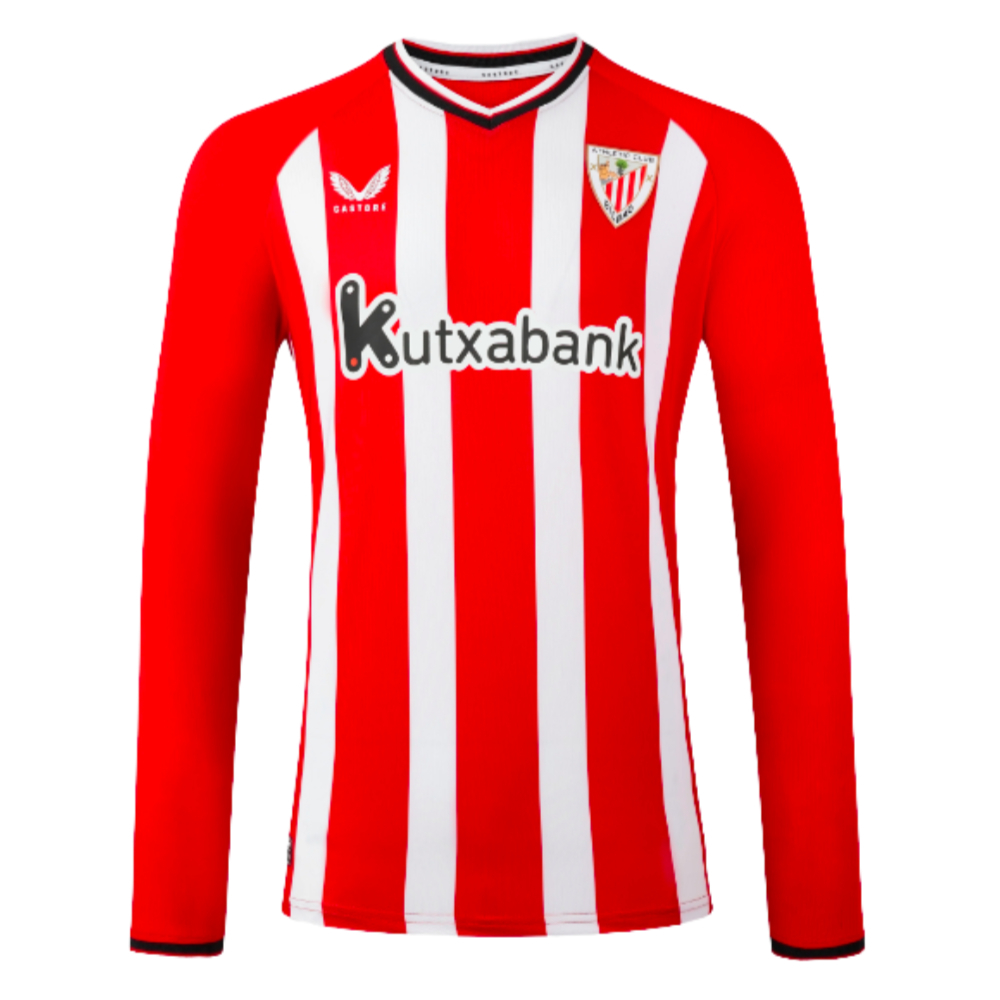 2023-2024 Athletic Bilbao Long Sleeve Home Shirt (Muniain 10)