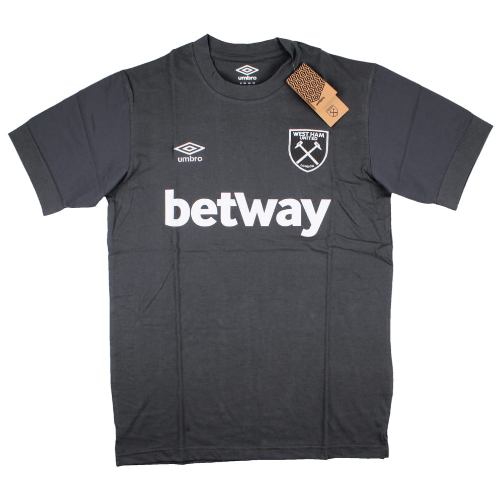 2023-2024 West Ham Leisure Tee (Carbon) (EMERSON 33)