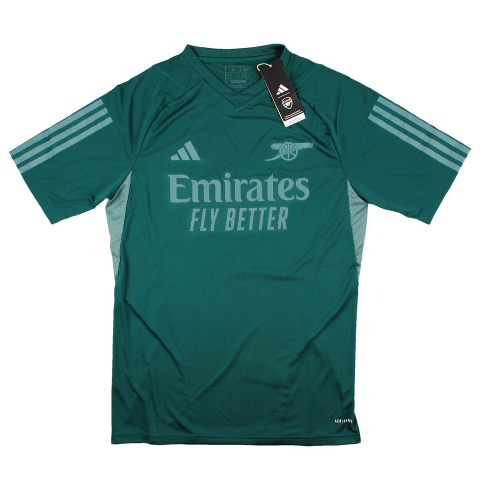 2023-2024 Arsenal EU Training Jersey (Rich Green) (Vieira 4)