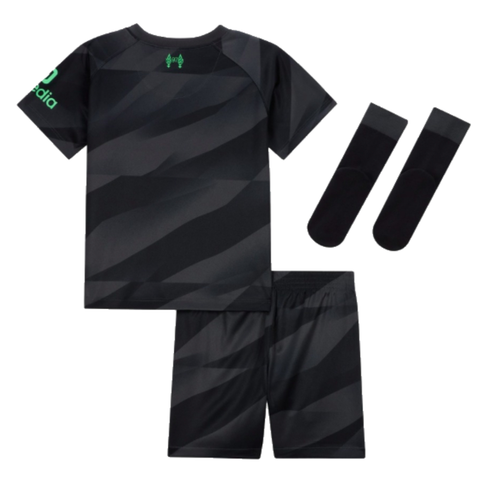 2023-2024 Liverpool Home Goalkeeper Infant Baby Kit (Kelleher 62)