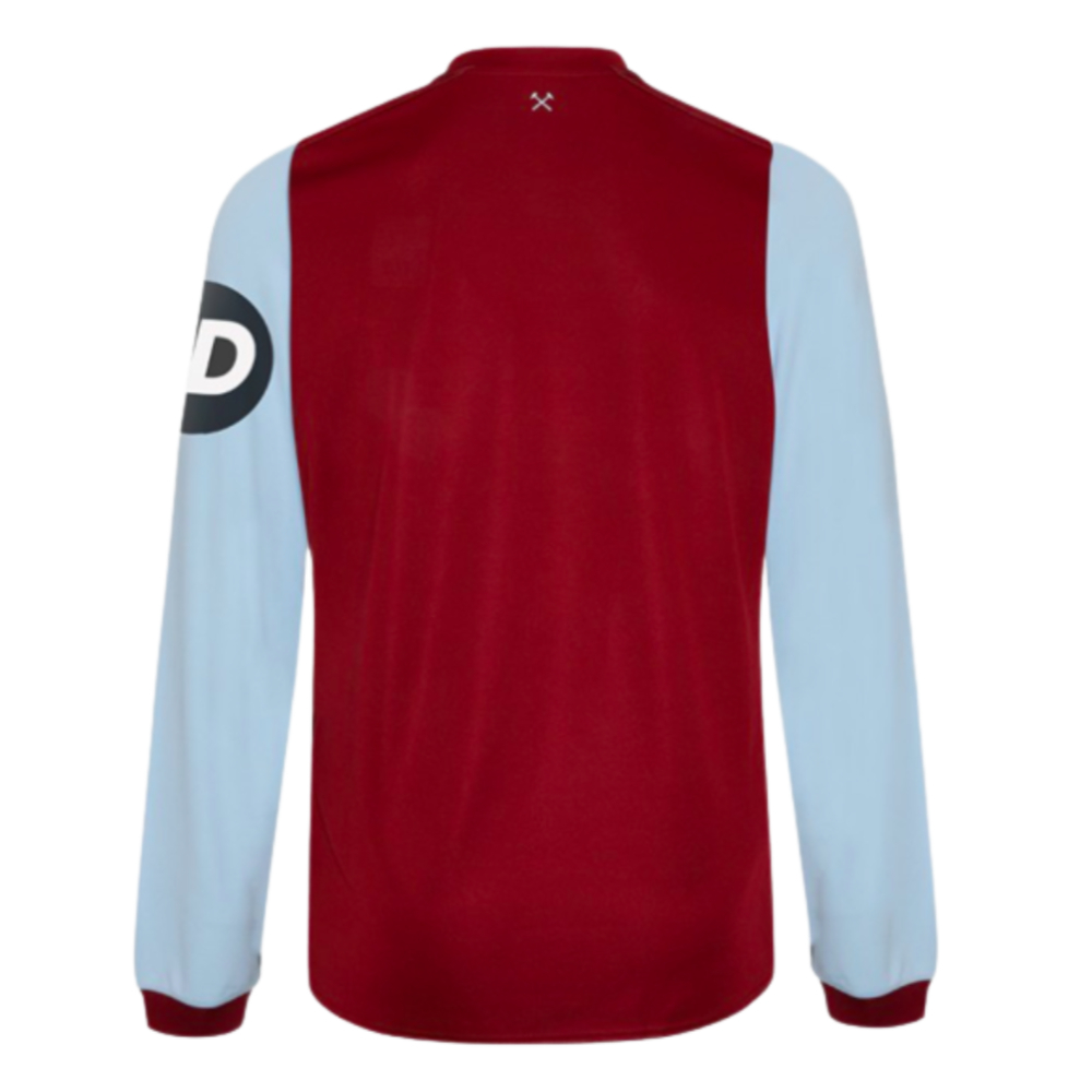 2023-2024 West Ham Long Sleeve Home Shirt (MOORE 6)