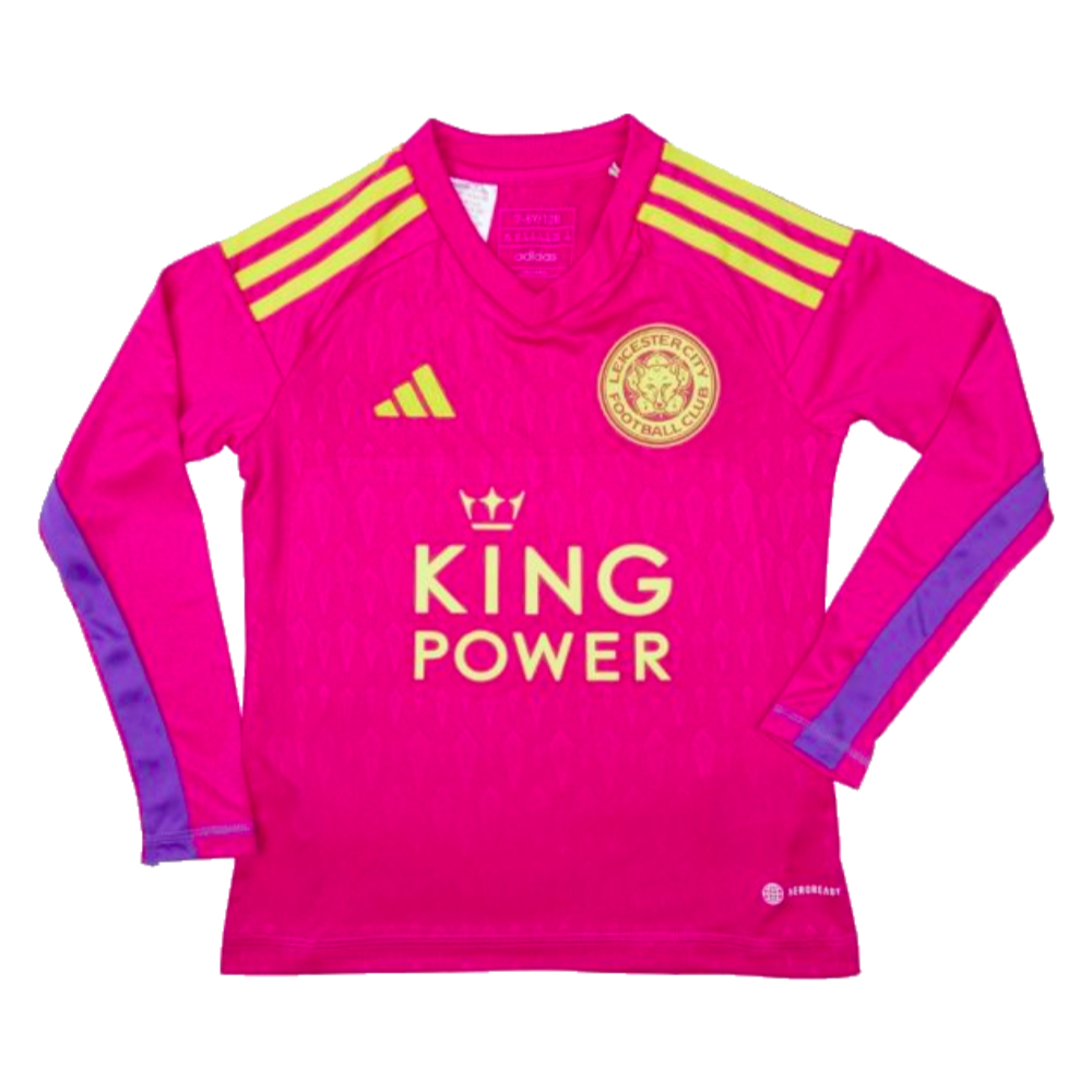 2023-2024 Leicester City Home Goalkeeper Shirt (Pink) - Kids (Stolarczyk 41)