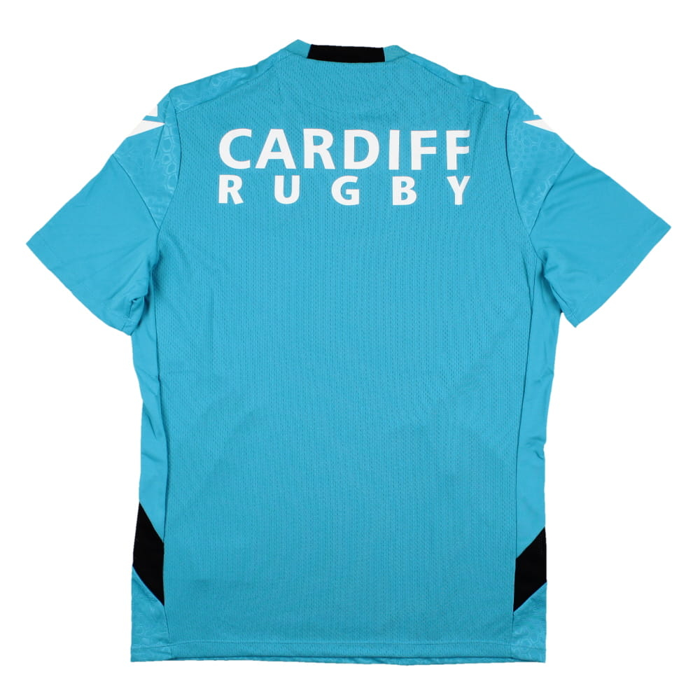 2023-2024 Cardiff Blues Rugby Training Poly Shirt (Aqua)