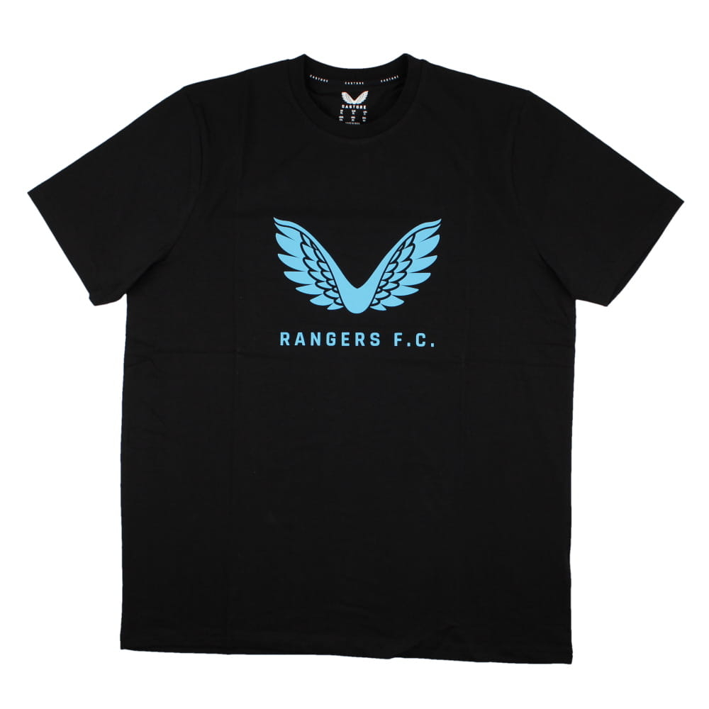 2023-2024 Rangers Players Travel Logo Tee (Black) (Laudrup 11)