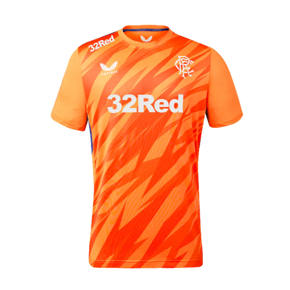 2023-2024 Rangers Players Third Match Day Tee (Orange) (Wright 32)