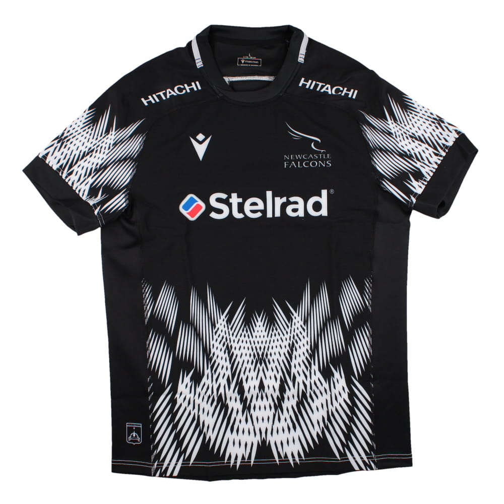 2023-2024 Newcastle Falcons Rugby Training Jersey (Black) (Your Name)