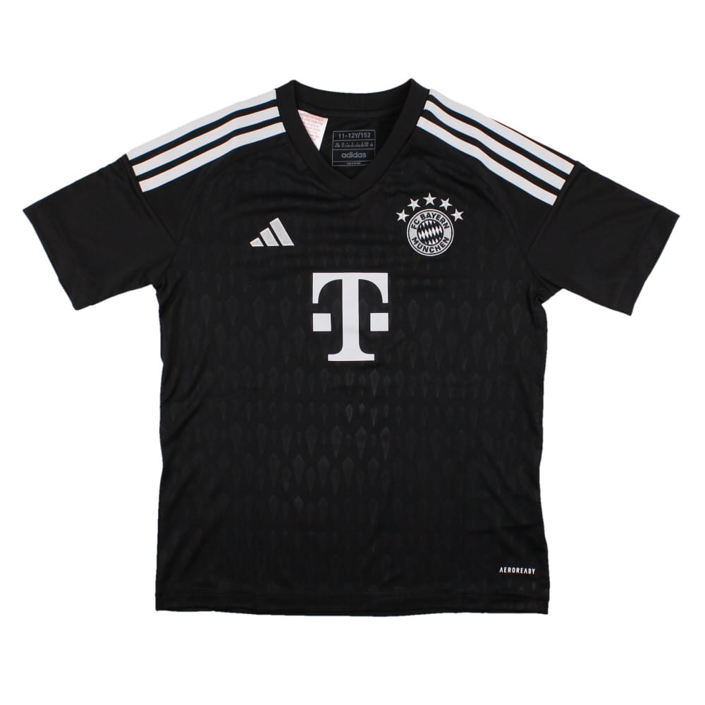 2023-2024 Bayern Munich Goalkeeper Shirt (Black) - Kids (ULREICH 26)