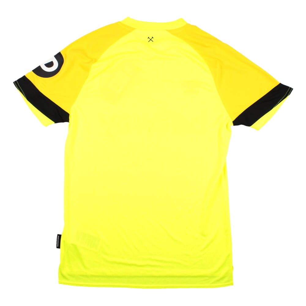 2023-2024 West Ham Change Goalkeeper Shirt (Yellow) (Your Name)