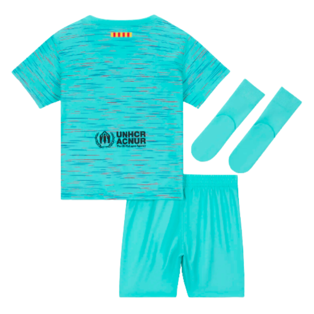 2023-2024 Barcelona Infants Baby Third Kit (A Iniesta 8)