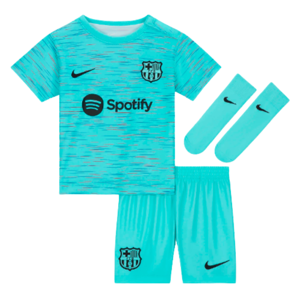 2023-2024 Barcelona Infants Baby Third Kit (Raphinha 22)