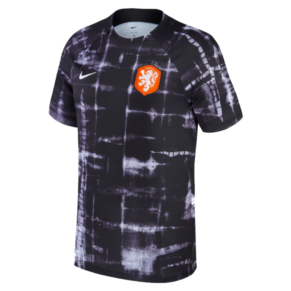 2022-2023 Holland Pre-Match Training Shirt (Black) (Your Name)