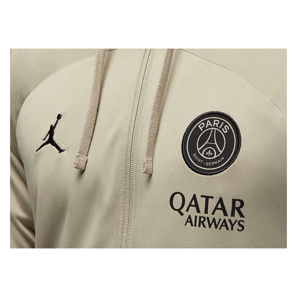 2023-2024 PSG Hooded Strike Tracksuit (Stone)