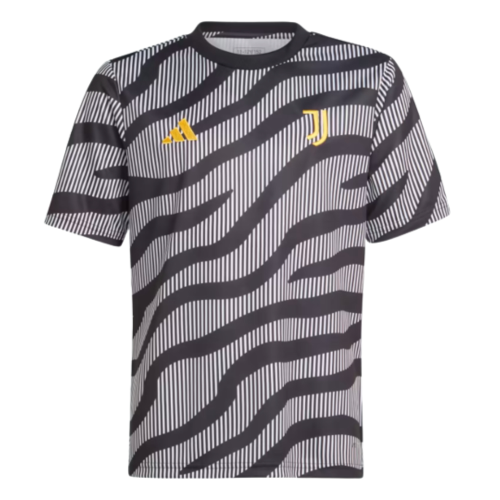 2023-2024 Juventus Pre-Match Shirt (Black) - Kids (CANNAVARO 5)