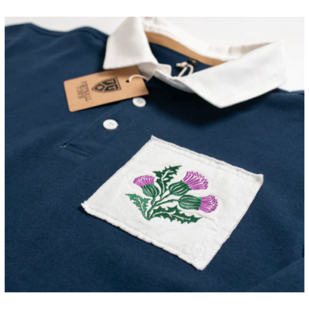 Scotland Thistle Home Cotton Retro Rugby Jersey