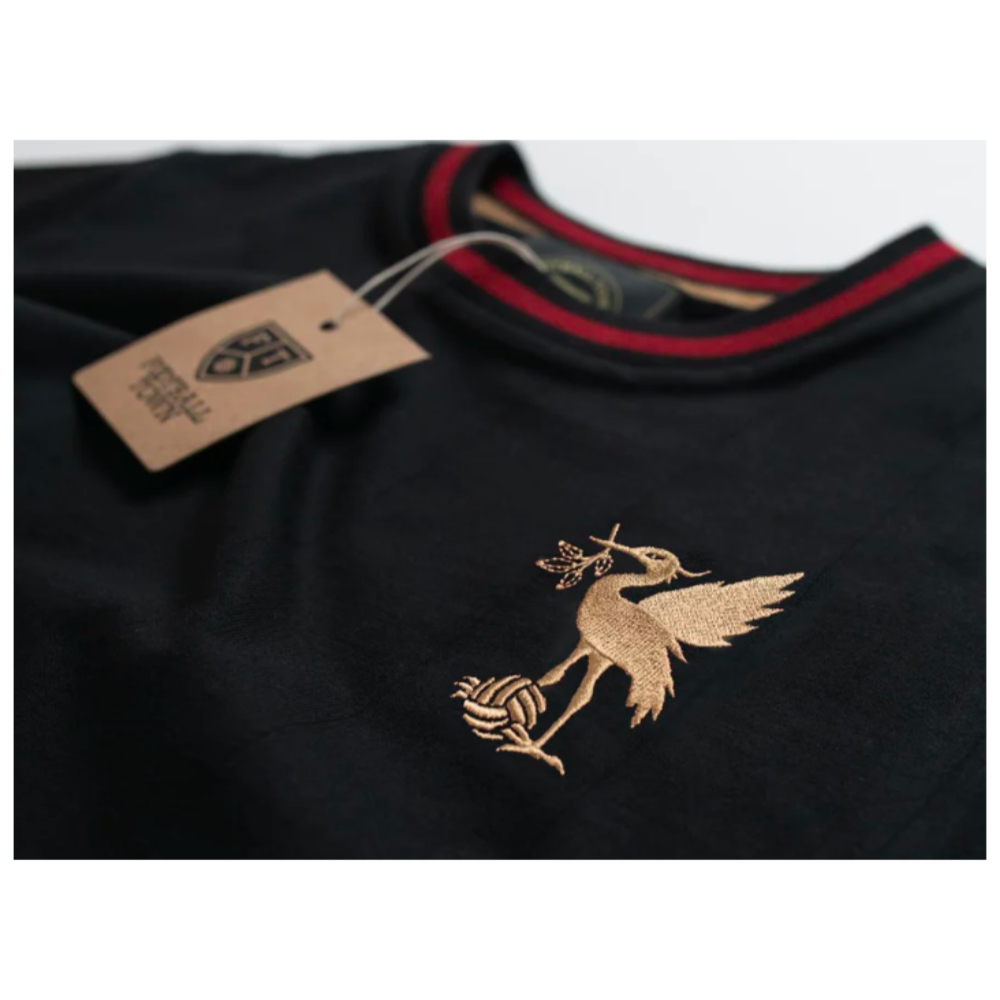 Liverpool The Bird Black Retro Football Shirt