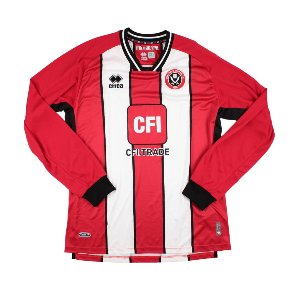 2023-2024 Sheffield United Home Long Sleeve Shirt (Berge 8)