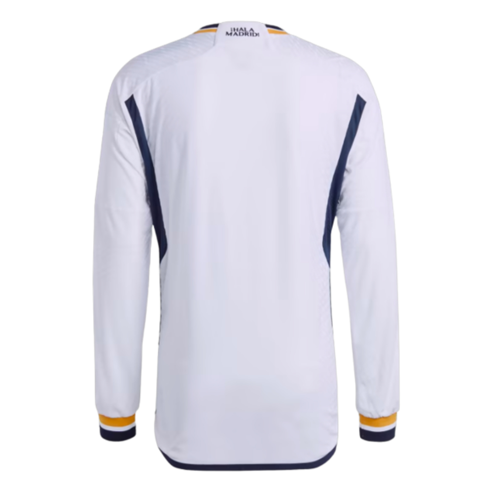 2023-2024 Real Madrid Authentic Long Sleeve Home Shirt (Brahim 21)