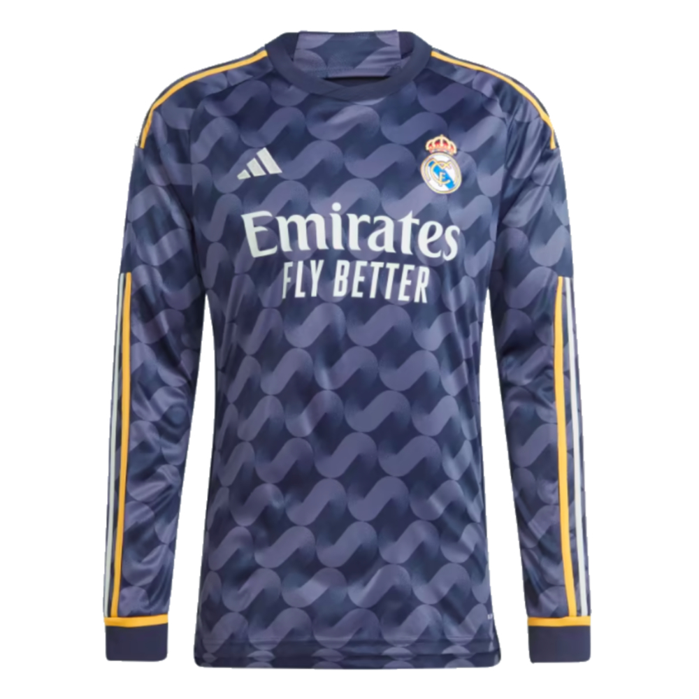 2023-2024 Real Madrid Long Sleeve Away Shirt (Zidane 5)