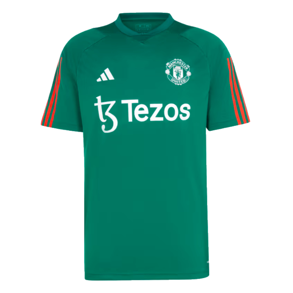 2023-2024 Man Utd Training Shirt (Green) (Charlton 9)