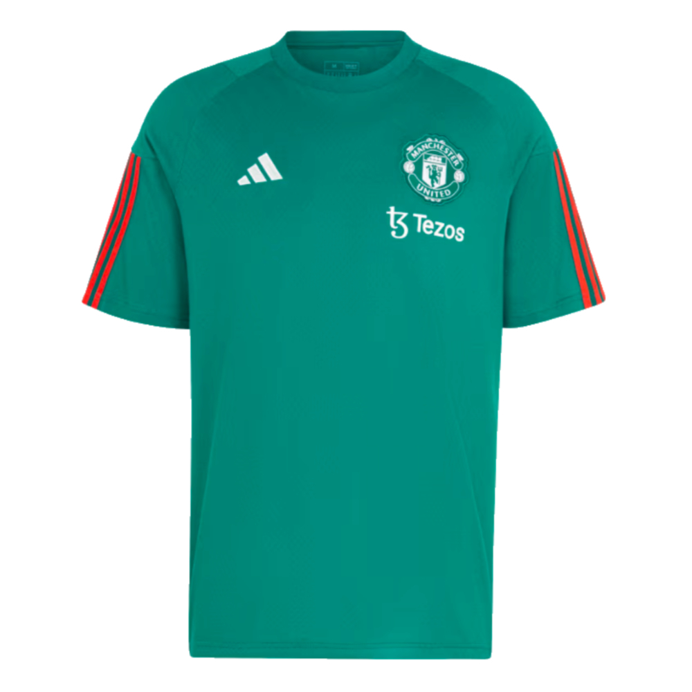 2023-2024 Man Utd Training Tee (Green) (Scholes 18)